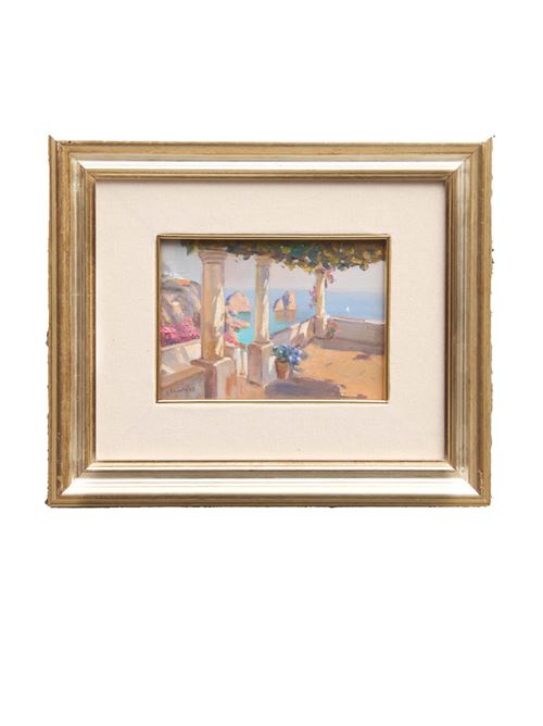 Capri pergola oil on canvas Antonio Palomba | PERGOLATO13X18